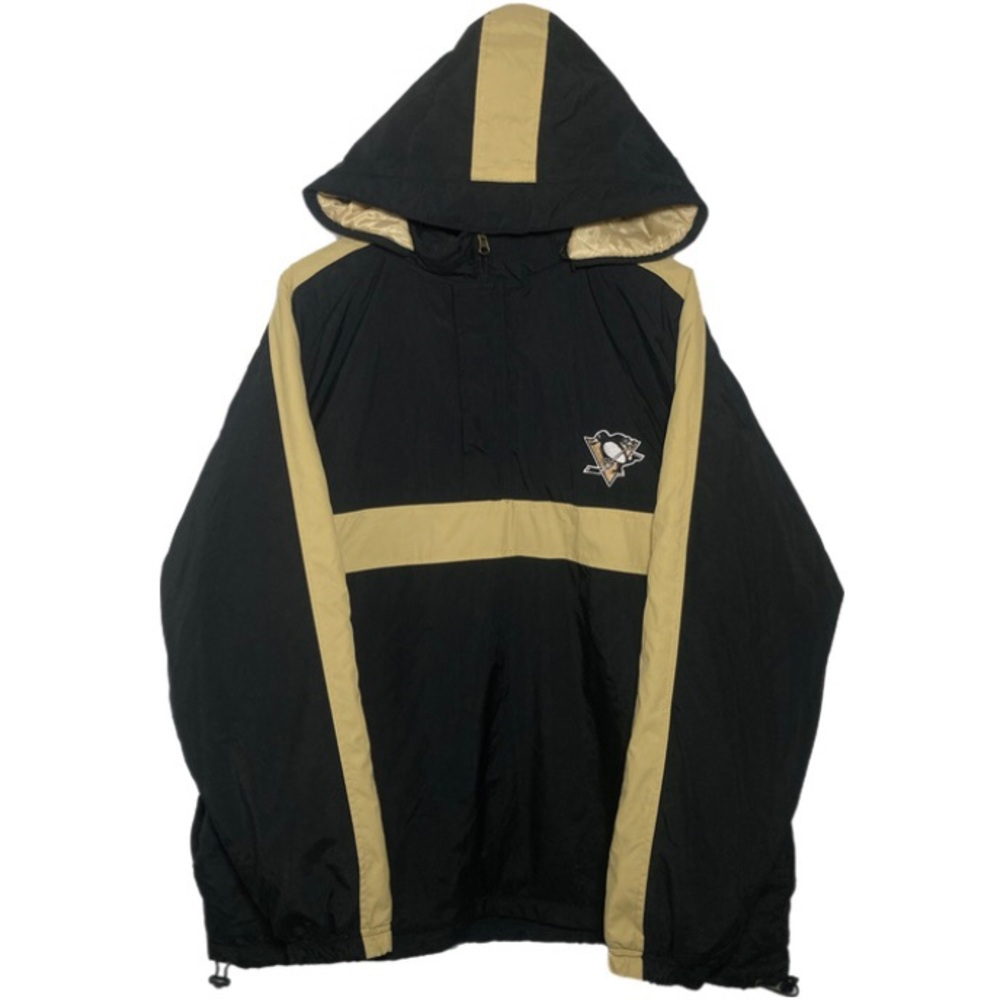 Pittsburgh Penguins Jacket Men's Large NHL Apparel Hockey Puffer Hooded Coat